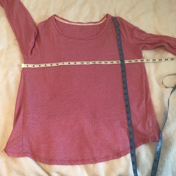 CALVIN KLEIN PERFORMANCE T-Shirt Size Large Red White Athletic Long Sleeve - Picture 3 of 10